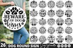Dog Round Sign SVG Bundle - Dog Door Sign Product Image 1