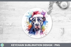 GorgeousDog Santa Hat Keychain design.