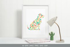 Dog Shape with Colorful Dots SVG Product Image 1