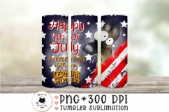german shepherd tumbler wrap for 4th of july