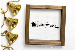 Christmas Dog Sleigh SVG | Christmas Dogs Cut File Design Product Image 3