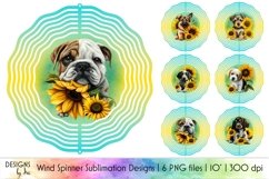 Wind Spinner Sublimation Bundle | Cute Puppies Wind Spinner Product Image 1