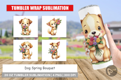 Tumbler Dog Spring Bouquet Product Image 1