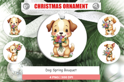 Ornament Dog Spring Bouquet Product Image 1