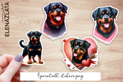 Cute Printable dog Stickers | Rottweiler Stickers Product Image 1