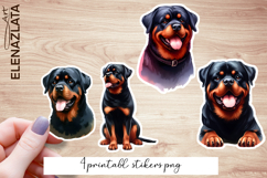 Cute Printable dog Stickers | Rottweiler Stickers Product Image 1