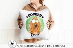 cocker  png design shown on a pillow