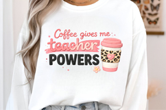 Teacher PNG, Teacher Sublimation PNG, Faux Yarn Teacher PNG Product Image 2
