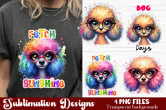 Cute Sarcastic dog sublimation clipart. T-shirt Product Image 1