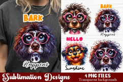 Cute Sarcastic dog sublimation clipart. T-shirt Product Image 1