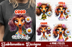 Cute Sarcastic duckling , dog sublimation clipart. T-shirt Product Image 1