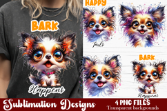Cute Sarcastic dog sublimation clipart. T-shirt Product Image 1