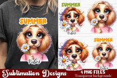 Cute Sarcastic dog sublimation clipart. T-shirt Product Image 1