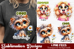 Cute Sarcastic dog sublimation clipart. T-shirt Product Image 1