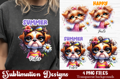 Cute Sarcastic dog sublimation clipart. T-shirt Product Image 1