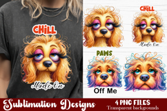 Cute Sarcastic dog sublimation clipart. T-shirt Product Image 1