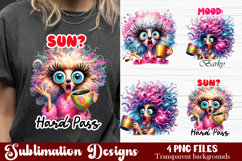 Cute Sarcastic duckling , dog sublimation clipart. T-shirt Product Image 1