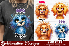 Cute Sarcastic dog sublimation clipart. T-shirt Product Image 1