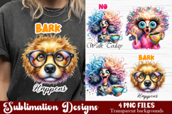 Cute Sarcastic dog sublimation clipart. T-shirt Product Image 1