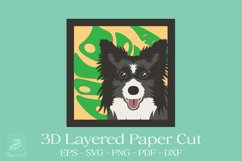 Dog Summer 3D Layered Papercut SVG Product Image 2