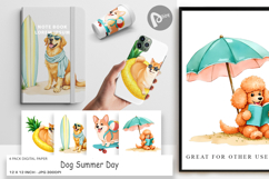 Digital Paper Summer Dog Day Product Image 1