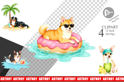Summer Dog Day Clipart Product Image 1