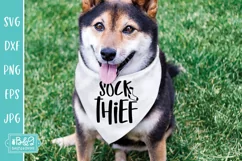 Sock Thief Funny Dog SVG for a Bandana or Dog Shirt Product Image 5