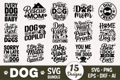 Dog Mega SVG Bundle, Funny Dog Quotes SVG Designs Product Image 5