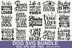 Dog SVG Bundle | Cute and Funny Pet Lover Quote Cut File Product Image 1