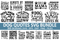 Dog Quotes SVG Bundle - Dog T-shirt Design Product Image 1