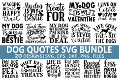 Dog Quotes SVG Bundle - Dog T-shirt Design Product Image 1