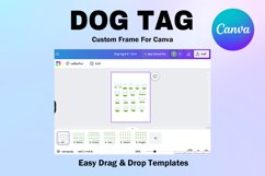 Dog Tag Canva Frame Pet Tag Frame Editable Template Product Image 3