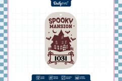 Haunted House Halloween Keychain SVG Product Image 3