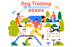 10 Dog Training Playground Illustration Product Image 1