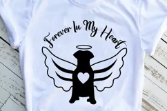 Dog Memorial SVG Forever In My Heart SVG In Memory Sign SVG Product Image 3