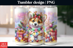 Corgi Christmas Lights Tumbler dog breed Christmas tumbler Product Image 1