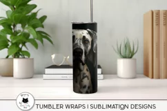 tumbler with a great dane wrap
