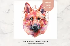 Dog Tumbler Wrap German Shepard Tumbler Sublimation Png