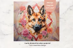 Dog Tumbler Wrap German Shepard Tumbler Sublimation Png