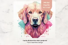 Dog Tumbler Wrap Golden Retriever Sublimation Tumbler Png