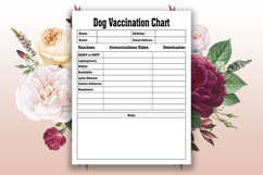 Printable Dog Vaccination Chart KDP Interior Product Image 1