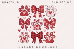 Dog Valentine Coquette Png, Dog Mom Png, Valentine&#039;s Day Png Product Image 2