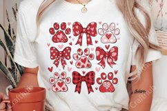 Dog Valentine Coquette Png, Dog Mom Png, Valentine&#039;s Day Png Product Image 3