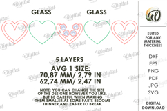 Dog Valentine's Day Tiered Tray Laser Cut. Wall Decor SVG Product Image 2