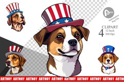 Dog Patriotic Clipart Product Image 1