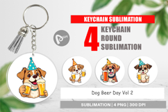 Keychain Dog Beer Day Product Image 1