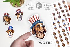 Dog Patriotic Sticker Product Image 1