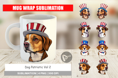 Mug Wrap Dog Patriotic Product Image 1