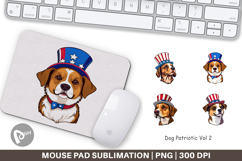 Mouse Pad Dog Patriotic Product Image 1