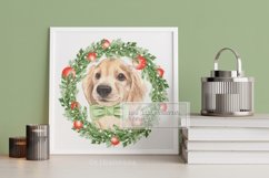 Watercolor dog Christmas PNG Sublimation design Product Image 2